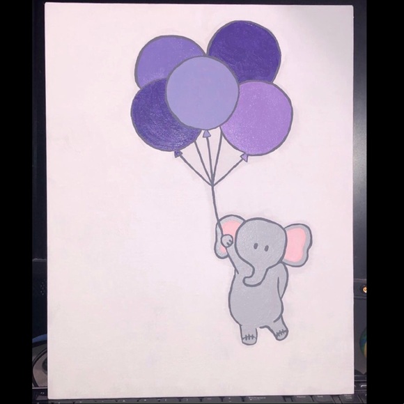 Cute Elephant Painting - Picture 2 of 2